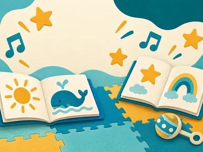 Baby Bounce — Morwell Library. Source-inspired illustrative artwork; not documentary library or event photography.