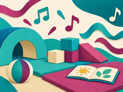 Mini Movers — Traralgon Library. Source-inspired illustrative artwork; not documentary library or event photography.