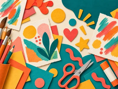 The Studio After School Art and Craft Club — Moe. Source-inspired illustrative artwork; not documentary library or event photography.