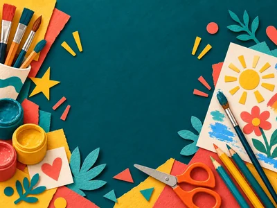 The Studio After School Art and Craft Club — Traralgon. Source-inspired illustrative artwork; not documentary library or event photography.