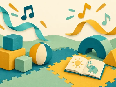 Wiggle & Jiggle — Morwell Library. Source-inspired illustrative artwork; not documentary library or event photography.