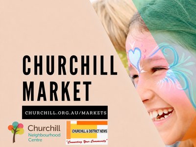 Market stalls outside Churchill Shopping Centre