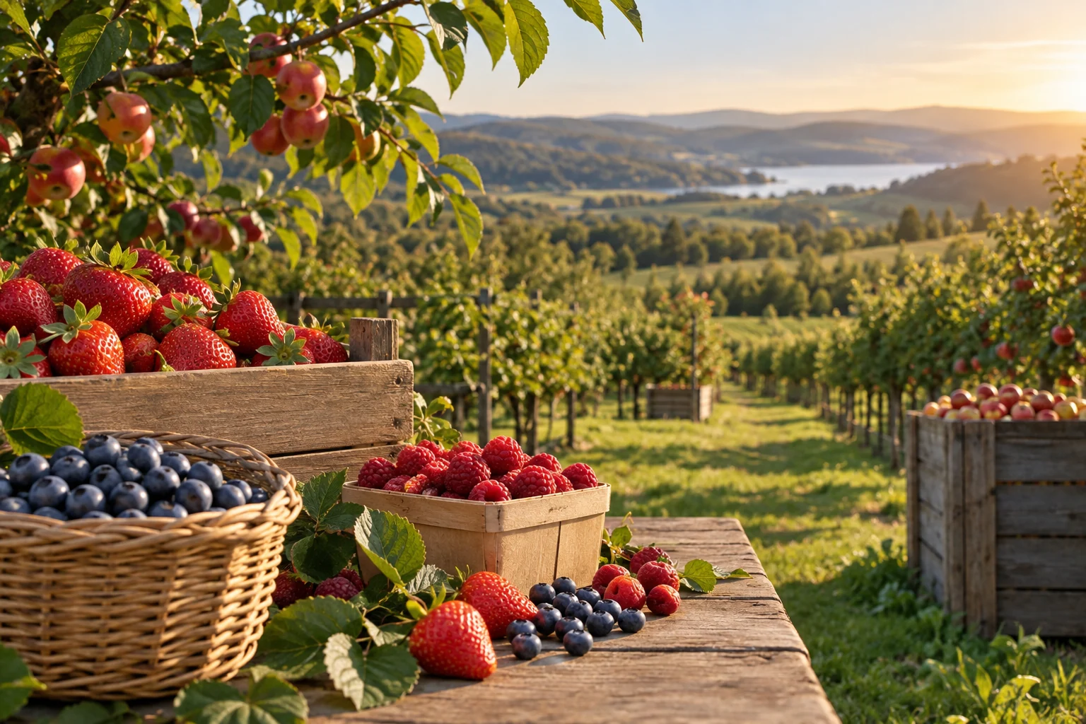 Conceptual supporting illustration for Berries & orchards