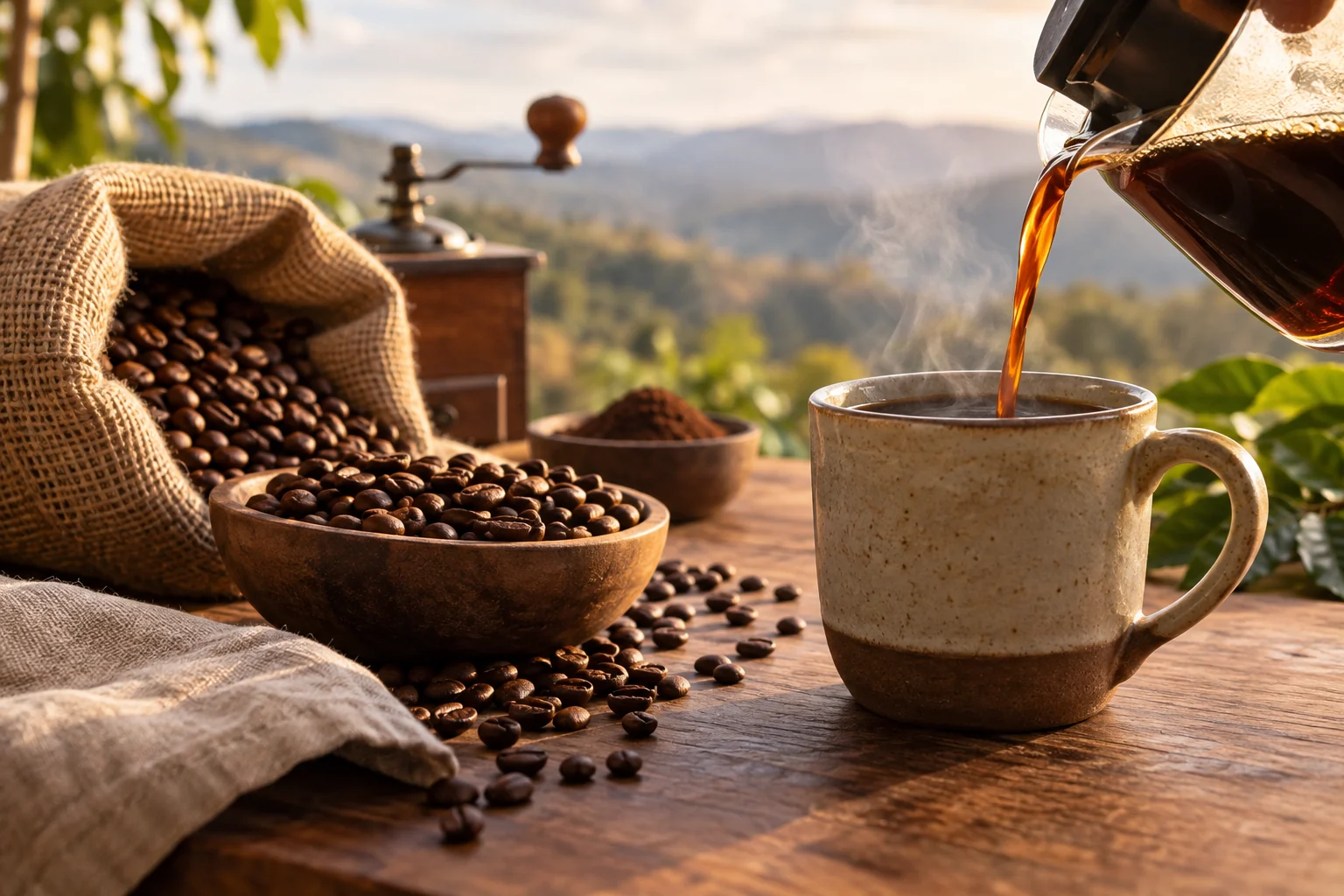 Conceptual supporting illustration for Coffee