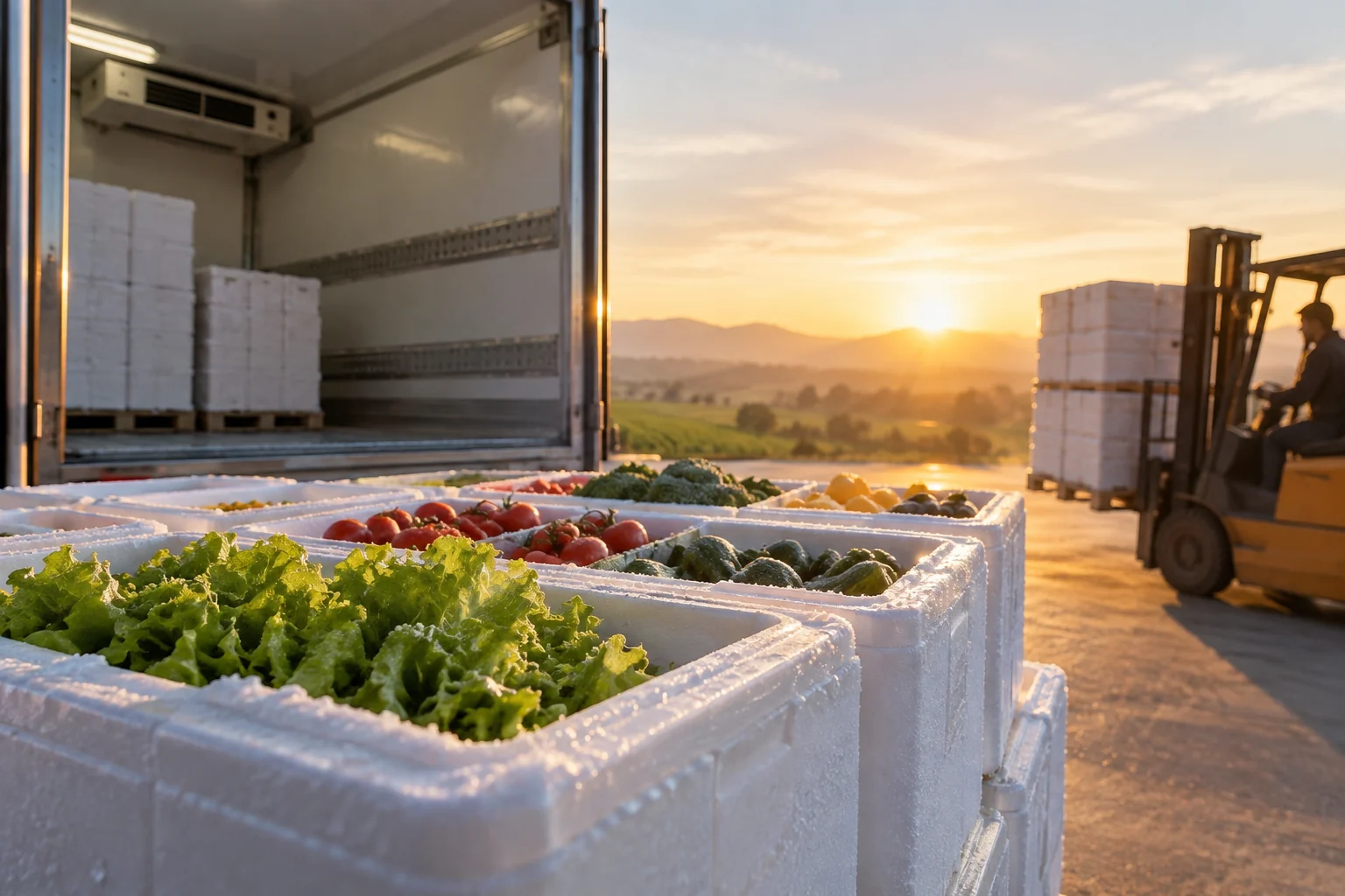 Conceptual supporting illustration for Cold-chain distribution