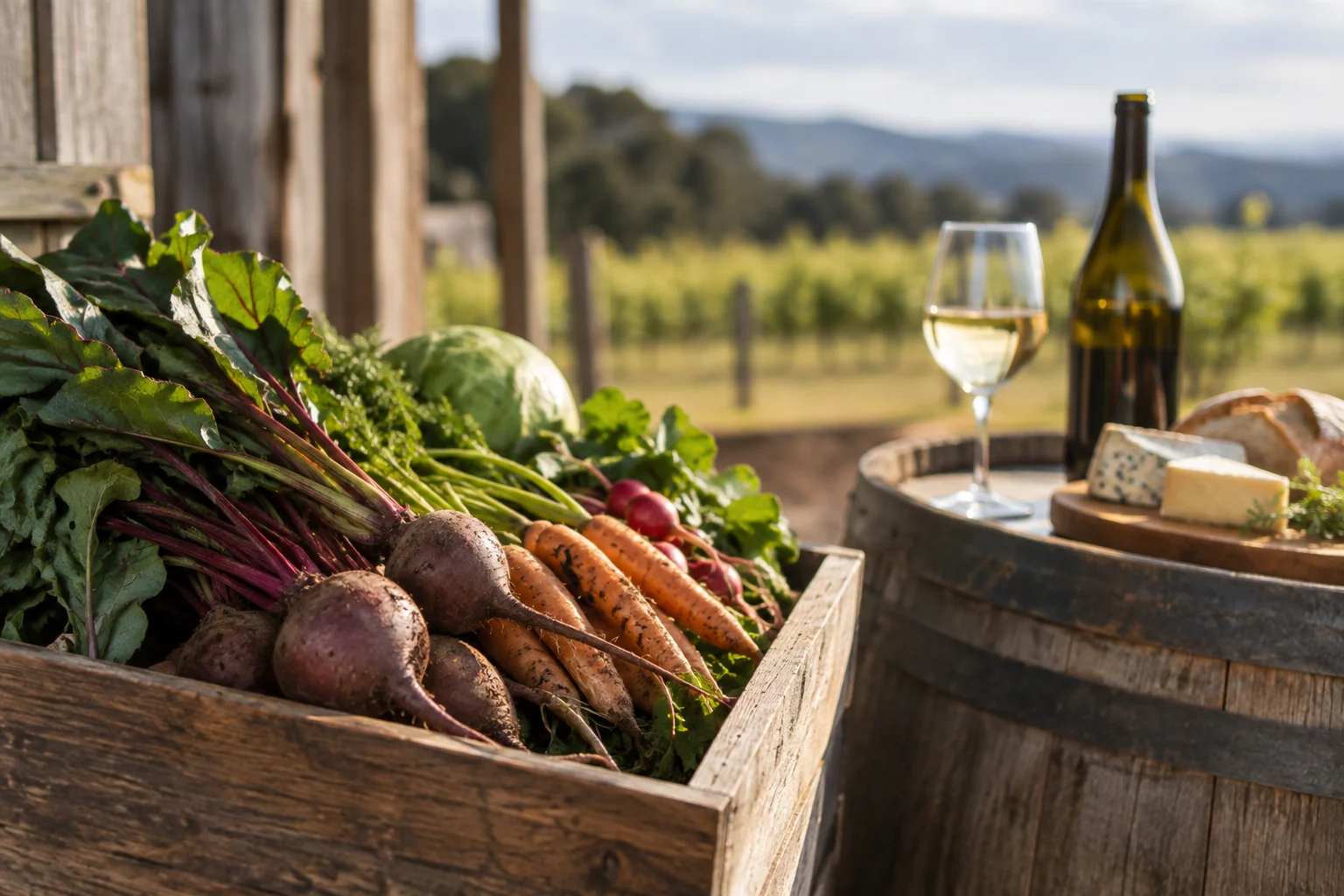 Conceptual supporting illustration for Farm gates & cellar doors