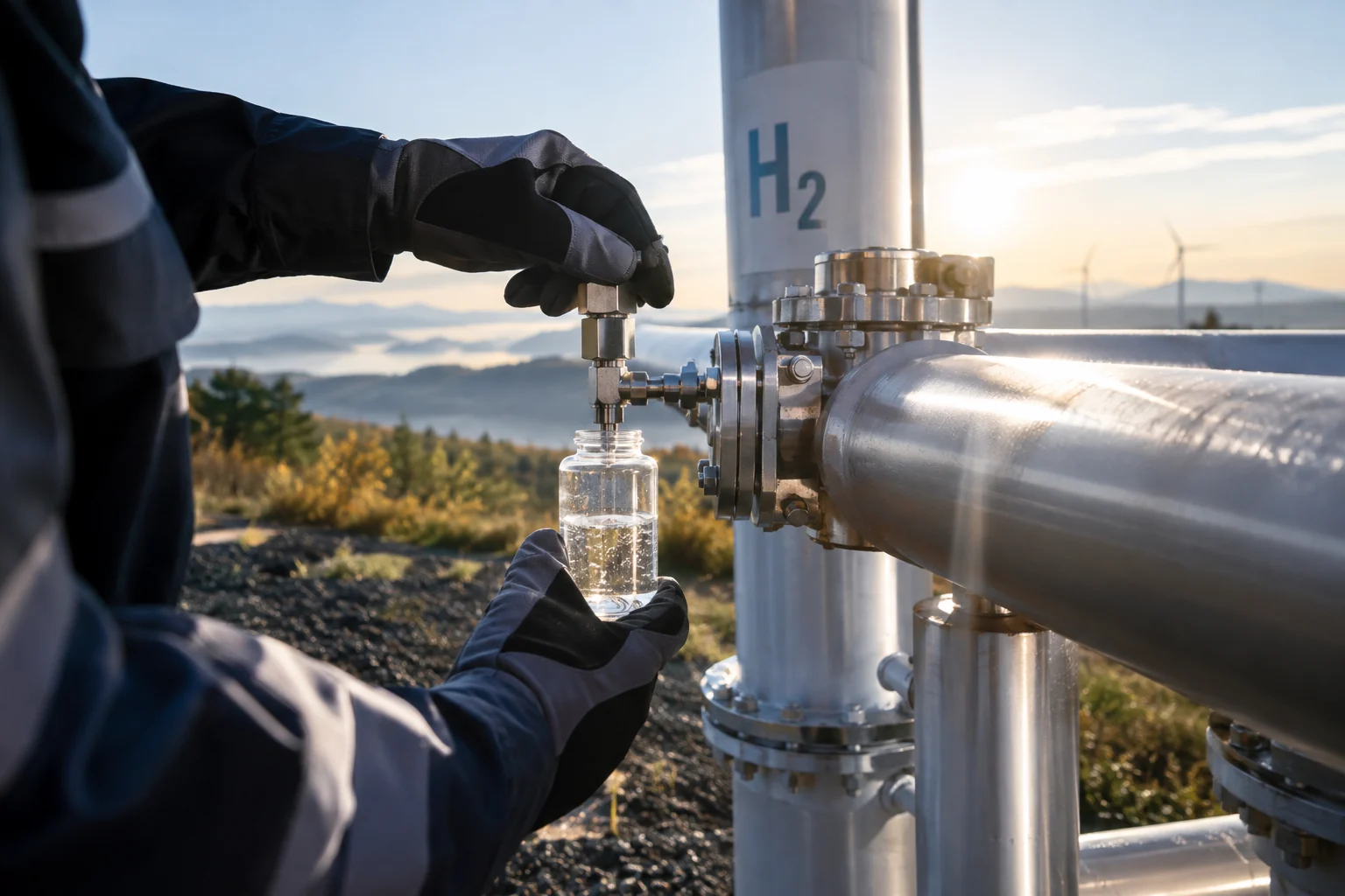 Conceptual supporting illustration for Hydrogen & carbon management