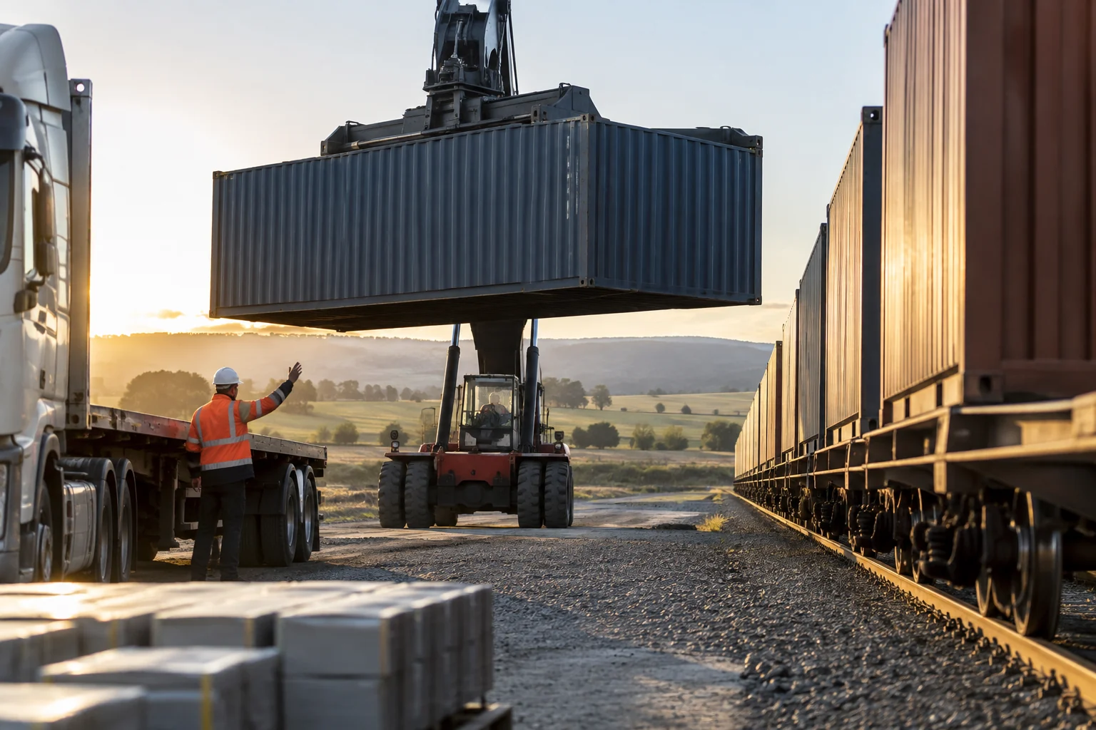 Conceptual supporting illustration for Intermodal freight