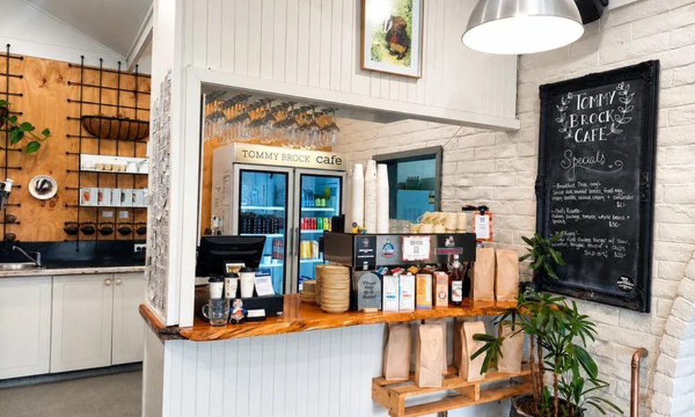 The counter inside Tommy Brock Café in Moe.