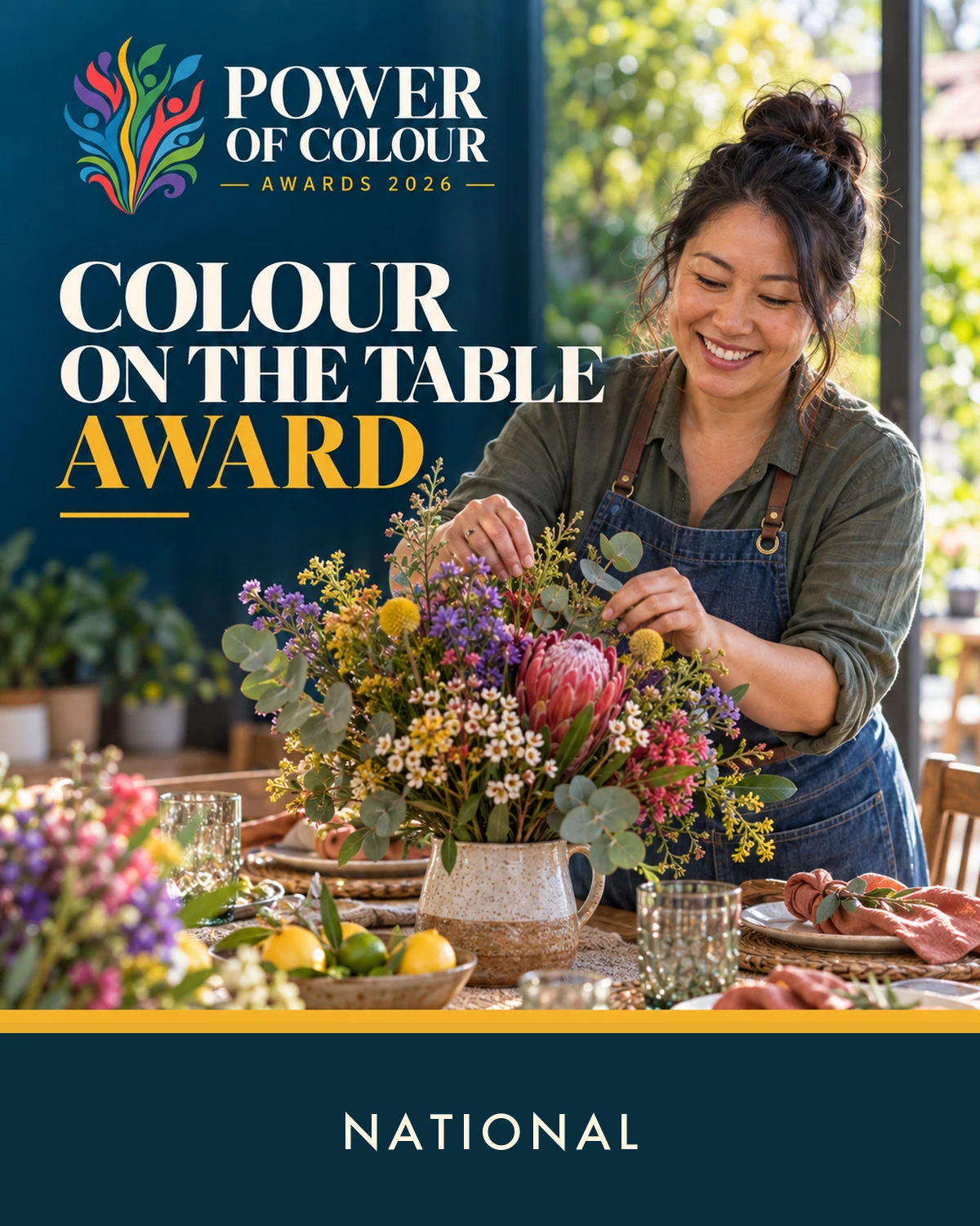 Colour on the Table Award. Entry eligibility: National.