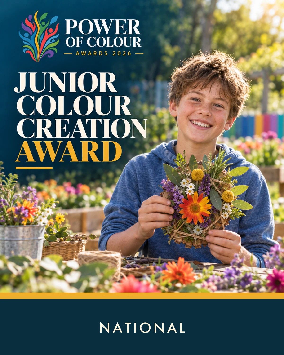 Junior Colour Creation Award. Entry eligibility: National.