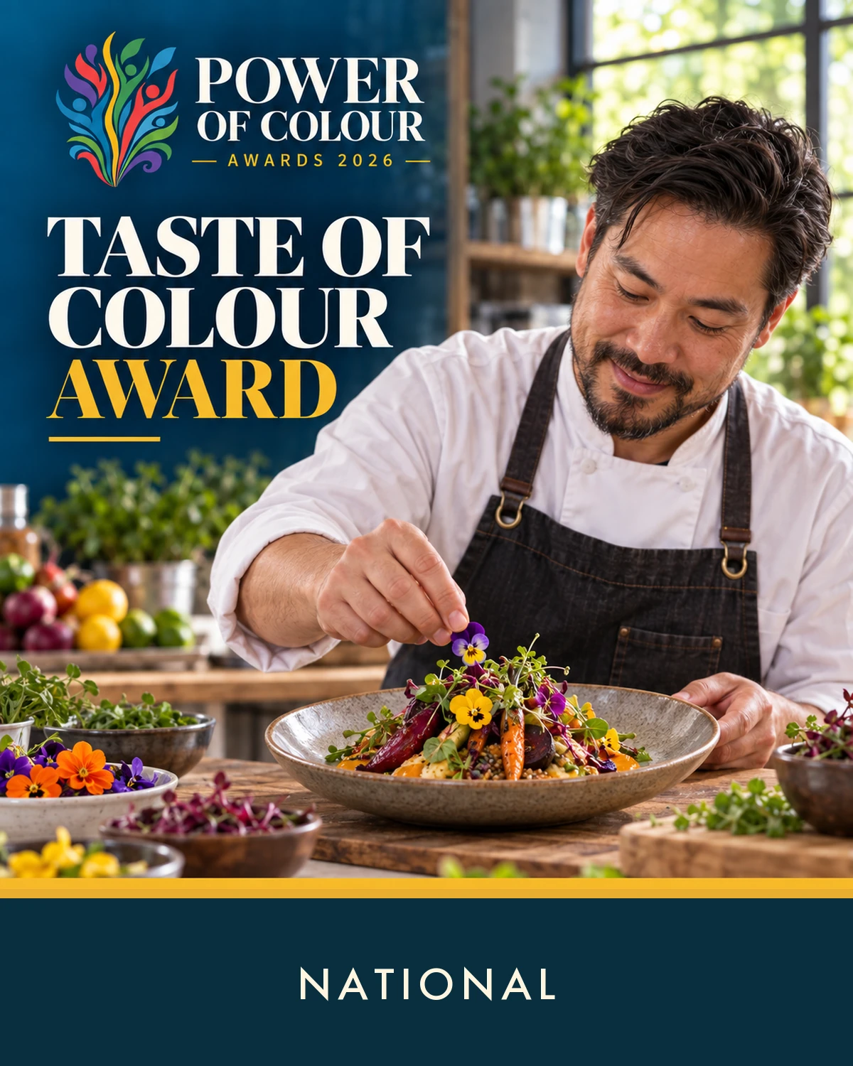 Taste of Colour Award. Entry eligibility: National.