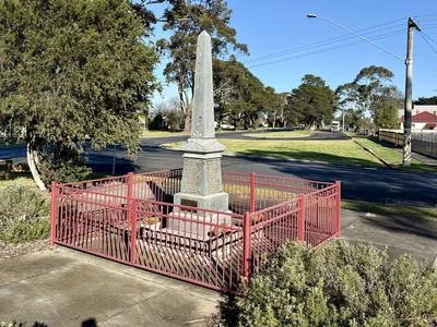 The Glengarry Memorial stands within a landscaped reserve.