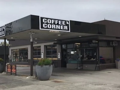 The Coffee Corner building and drive-through window on Church Street in Traralgon.